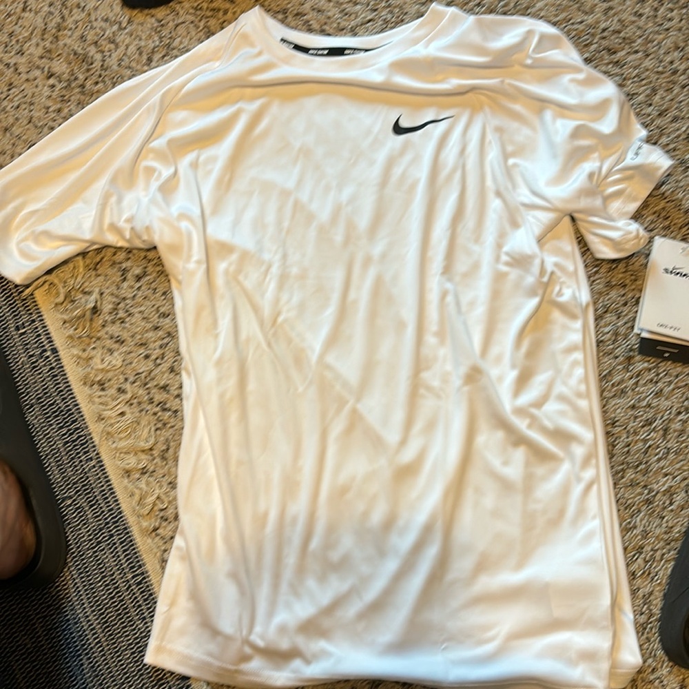 Nike Swim Shirt-White